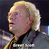 GIF from Back to the Future. "Great Scott"