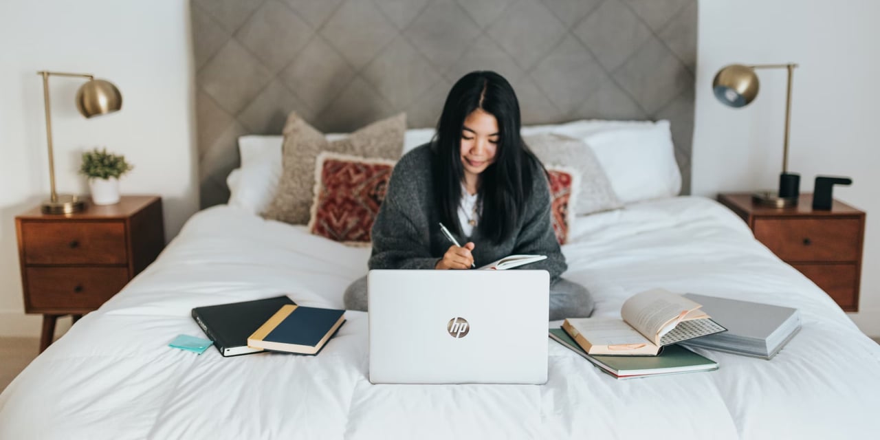 original image with a dark blue background and a bright blue outline of a house. a brain is placed in the middle of the house.