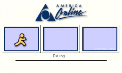 GIF of AOL internet dial-up