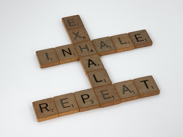 How to use the 5-4-3-2-1 coping strategy for anxiety. Inhale exhale repeat.