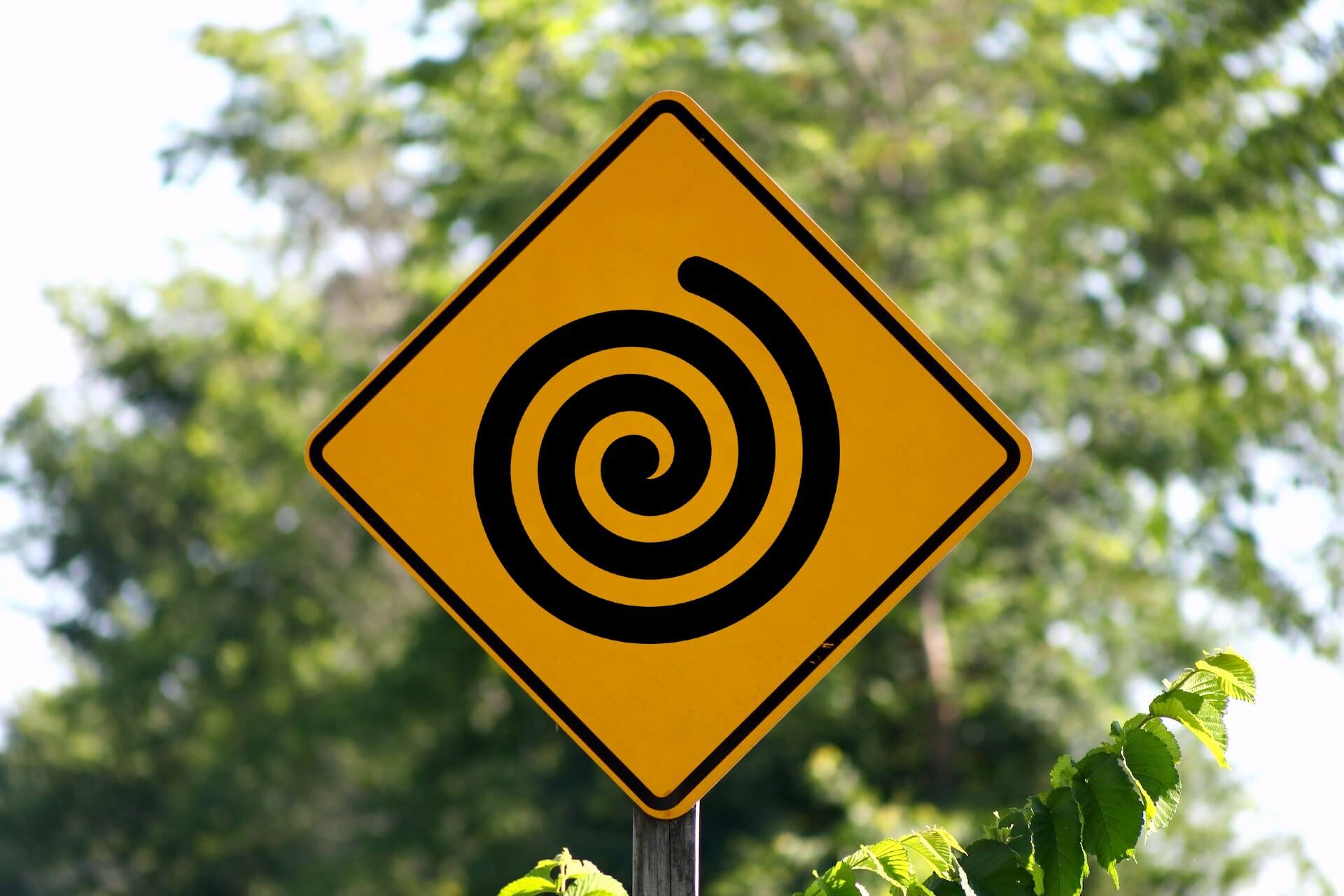 Shame spiral warning sign