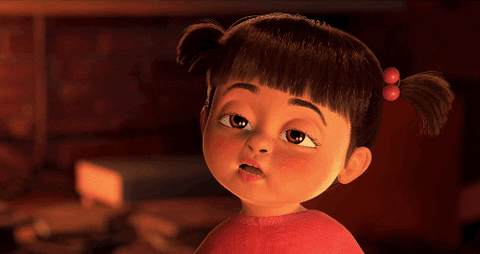 Bored and tired GIF Boo from Monsters Inc