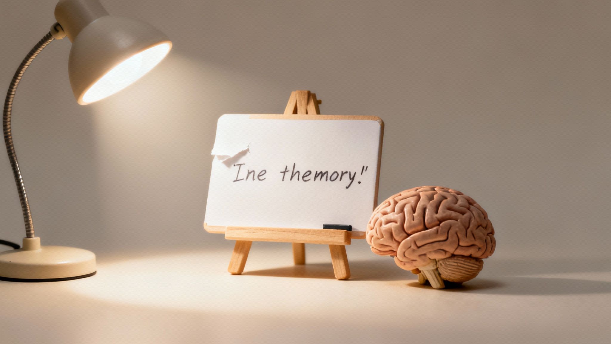 A stylized, colorful illustration of a human brain with interconnected nodes and pathways, symbolizing complex thought processes.